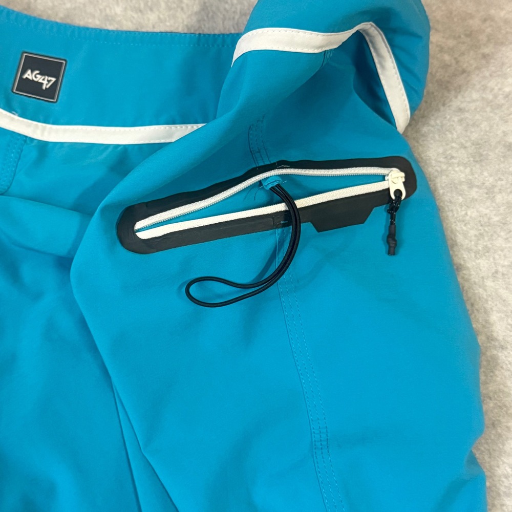 Quiksilver AG47 Dry Flight Board Shorts Mens 36 Blue Performance Swim Trunks - Picture 15 of 16